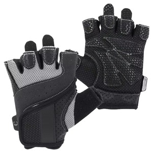 Gants de musculation durables en microfibre avec logo personnalisé, paume rembourrée, pour entraînement en salle de sport, prix d'usine en gros - Product Image 1