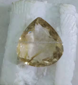 100% cabujón de corte de cuarzo rutilo dorado Natural, piedra preciosa cortada de alta calidad para la fabricación de joyas, mayorista de piedras preciosas sueltas - Product Image 1