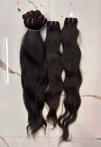 Peluca de Cabello Humano Natural Rizado Largo de la Mejor Calidad, Cabello Indio Virgen, Densidad Natural, Ondulado, Suave y Abundante - Product Image 5