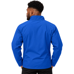 Chaqueta Cortavientos Azul Rey para Hombre Phi Beta Sigma con Escudo Bordado, Cierre Completo, Cuello Alto, Ligera, Manga Larga, para Uso en Exteriores - Product Image 2