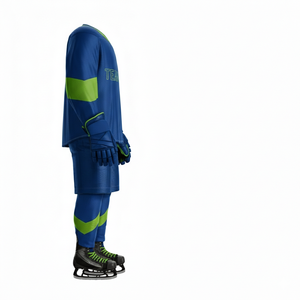 Suministro directo de fábrica, uniforme de hockey sobre hielo personalizado para equipos, uniforme de hockey sobre hielo de poliéster con etiqueta privada para entrenamiento - Product Image 6