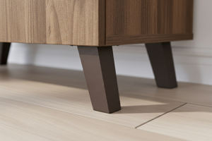 Mueble de Cocina Moderno de Malasia, Resistente al Agua, Ecológico, con Cubierta de Melamina en Gris Nogal y Mármol, 2 Puertas Acrílicas y de Madera, 1 Cajón - Product Image 5