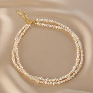 Collar de Perlas de Agua Dulce con Forma Barroca de Alta Gama para Mujer, Cadena Personalizada para Clavícula, Cadena de Suéter de Alta Gama - Product Image 3