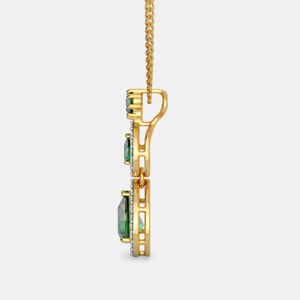 Geometric Emerald Cut <b>Pendant</b> Necklace 22K <b>Gold</b> Plated Rope Chain Unisex Luxury Jewelry Everyday Wear - Product Image 4