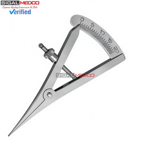 Calibrador Recto de 3.5 Pulgadas, Instrumento de Medición Manual para Mapeo Óseo, Acero Inoxidable Alemán, Escala de Precisión de 0-20mm, Dental - Product Image 3