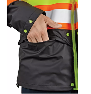 Vêtements de travail haute visibilité en polyamide réfléchissant, veste imperméable, vêtements de chantier, veste haute visibilité - Product Image 5