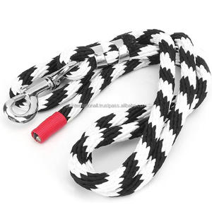 Cuerda de plomo de algodón personalizada en blanco y negro de material de poliéster de alta calidad suave y duradero para caballos - Product Image 3