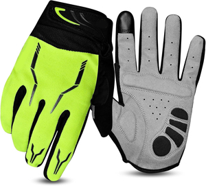 ถุงมือปั่นจักรยานสำหรับผู้ชายผู้หญิงแบบเต็มนิ้ว ถุงมือจักรยาน BMX จักรยานเสือภูเขา ถุงมือจักรยานแบบสัมผัสหน้าจอ ถุงมือกันลื่นแบบมีแผ่นรอง - Product Image 2