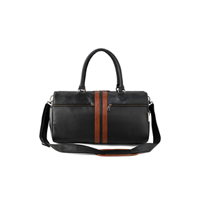 Sac de voyage en cuir véritable de qualité supérieure, grande capacité, sac de week-end, sac de nuit avec bandoulière, sac de sport durable marron - Product Image 4