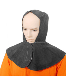 Vente Flash : Cagoule de Soudure en Cuir de Vachette Fendu de Qualité Supérieure, Résistante au Feu, Certifiée CE, pour la Protection Industrielle - Product Image 2
