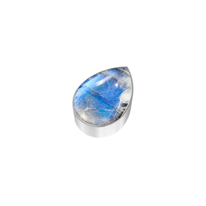Premium Silver Plated 925 Silver Classic Slider Rainbow Moonstone Mix Shapes Spring <b>Lock</b> <b>Cable</b> Chain Bezel Setting Pack 3 Gift - Product Image 2
