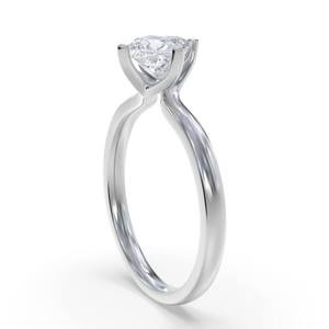Bague solitaire en moissanite 1,01 carat taille princesse pour femme, en argent 925 original, finition rhodium jaune, cadeau de fiançailles pour elle - Product Image 4