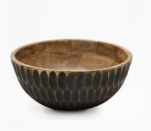 Personalised Acacia Wood Fruit & Salad Wooden Bowl High Quality Handmade Wooden Bowls Serving Bowl - Product Image 4