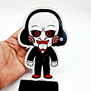 Danger Man Halloween Design Acrylic Made / <b>Magnetic</b> Lash <b>Tile</b> White And Black Eyelash Tweezer And Customized Design Available - Product Image 5