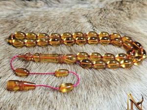 Collier Tasbih en résine rouge, figurine de chapelet islamique en forme d'hirondelle ange, moulée et polie à la main, pour la décoration intérieure - Product Image 1