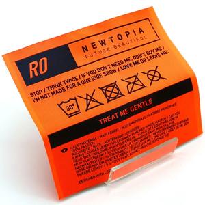 Etiquetas Tejidas Ecológicas Personalizadas de Alta Calidad para Prendas de Vestir, 200 Piezas, 2x5cm, Cuadradas, Corte Láser, Estampado en Caliente, Logotipo de Marca para Ropa - Product Image 5