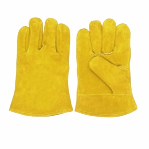 Gants de soudage en cuir de vachette de haute qualité, avec manchette de sécurité, usage général, résistants à l'abrasion, doublés de coton, robustes - Product Image 4