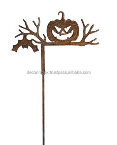 Bâton en métal en forme de fantôme finition brune en gros piquet extérieur et jardin élégant bâton de plante en fer Durable qualité en gros - Product Image 2