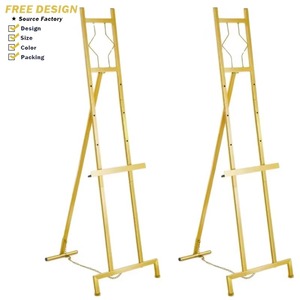 Wood Artist <b>Easel</b> Stand Adjustable Height Floor Mount Traditional Design for Indoor Home Decor Living Room Use - Product Image 1