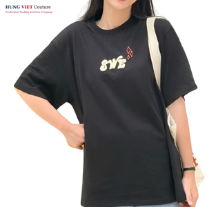 Diseño propio 100% algodón 190 gramos ecológico 3D estampado en relieve cuello redondo Camiseta de manga corta para hombres stock de alta calidad pequeño MOQ - Product Image 4