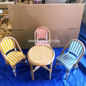 Sillas Infantiles de Ratán Hechas a Mano Ecológicas para Eventos, Bodas, Alquiler de Muebles para Fiestas, Fabricante OEM ODM - Product Image 1