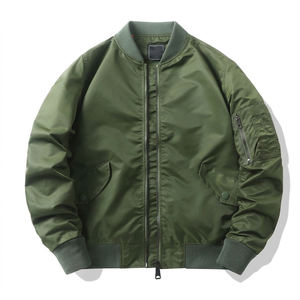 Hot 90's Waterproof Hooded Leather Male <b>Nylon</b> Ma-1 Baseball Plain Oversized Men Unisex <b>Blank</b> <b>Wholesale</b> High End Premium <b>Jacket</b> - Product Image 3
