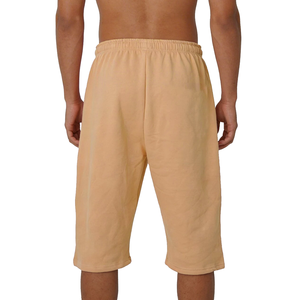 Pantalones Cortos Deportivos para Hombre, Color Camel Claro, Algodón y Poliéster, Cintura Media, Cordón Ajustable, Transpirables, Secado Rápido, Bolsillos, Estilo Capri, Color Sólido - Product Image 6