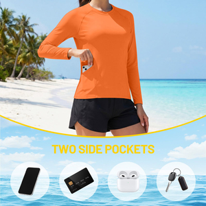 Camiseta de Protección Solar de Manga Larga para Mujer, de Alto Rendimiento, para Deportes al Aire Libre, Gimnasio y Actividades Acuáticas - Product Image 4