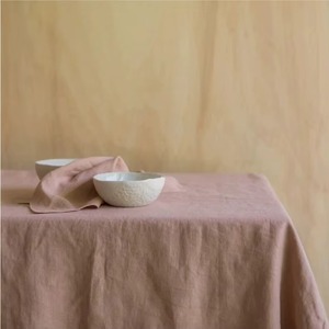 Cotton Rectangle <b>Tablecloth</b> Premium Linen Table Cover for Home and Events Decoration Handmade Table Decor Dusty Rose <b>Tablecloth</b> - Product Image 1