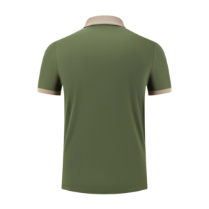 Camiseta de Golf Personalizada para Hombre, 100% Algodón, Tejido de Secado Rápido, Teñido, Diseño Desgastado, Logotipo Impreso por Transferencia de Calor - Product Image 2
