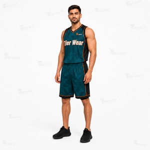 Uniforme de Baloncesto Unisex Premium para el Día del Partido, Ligero, Transpirable, Sublimado, de Poliéster de Alto Rendimiento, Sin Mangas - Product Image 2
