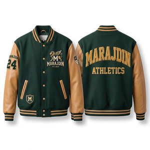Chaqueta Varsity de Alta Calidad con Bordado en Relieve, para Hombre y Unisex, Superventas, con Logotipo Personalizado en Color, Ecológica - Product Image 1