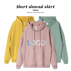 blank high quality oversize hoodie street wear <b>thick</b> <b>fleece</b> hoodie plain blank custom men hoodies - Product Image 2