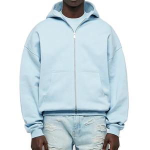 Sweat à capuche personnalisé pour homme, 100% coton de haute qualité, coupe oversize, grammage lourd, style Y2K Gothique, streetwear de vacances, tricoté, vierge, avec fermeture éclair - Product Image 5