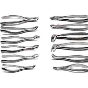 Juego de Fórceps Manuales Reutilizables y Autoclavables para Extracción Dental, Inferiores y Superiores, Acero Inoxidable Alemán, Certificación CE y MOL, Uso Hospitalario SurgiRight - Product Image 4