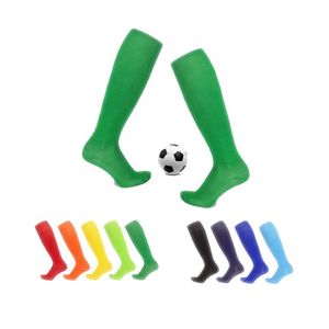 Football Soccer Sports Knee High Solid Athletic Custom Logo Black White Classic Youth Running Yoga 100% <b>Polyester</b> <b>Socks</b> - Product Image 2