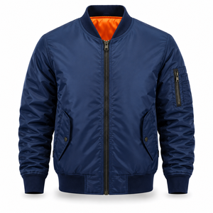 Chaqueta Bomber para Hombre |   Chaqueta Varsity Casual Personalizada |   Chaqueta Cortavientos Ligera |   Ropa OEM al por Mayor - Product Image 2
