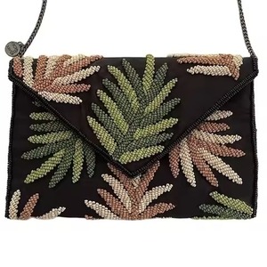 Bolso de mano moderno con bordado de cuentas para damas, estilo exclusivo, con cuentas bordadas, para bodas y fiestas. - Product Image 4