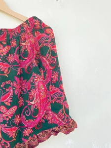 กางเกงผ้าไหมสไตล์โบโฮสำหรับทั้งชายและหญิงกางเกงขาสั้นผ้าไหมลำลองสำหรับผู้ชายกางเกงขาสั้นผ้าไหมสไตล์ยิปซีใส่ได้ทั้งชายและหญิง - Product Image 3