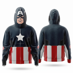 Nouveau : Sweat à capuche entièrement zippé en molleton, personnalisable avec logo par sublimation, haute qualité, pour commandes en gros. Prix fournisseur. - Product Image 1
