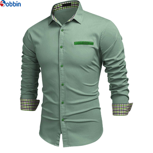เสื้อเชิ้ตผู้ชายสั่งตัดพิเศษ เสื้อเชิ้ตผู้ชายมีกระเป๋าเสื้อแบบกำหนดเอง เสื้อเชิ้ตแขนยาวสีพื้น ผ้าไม่ยับ สำหรับงานทางการ ธุรกิจ หรือลำลอง ติดกระดุม - Product Image 2