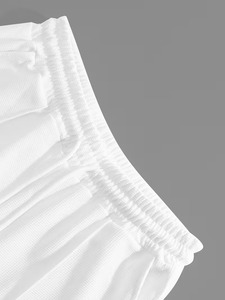 Men's Casual Polo Tracksuit Set Short Sleeve Zip Polo Shirt with Elastic Waist <b>Pants</b> Breathable Summer Sport Two Piece Outfit - Product Image 4