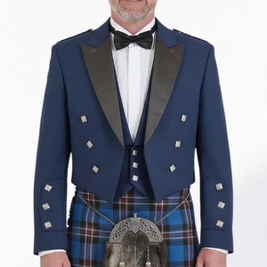 Veste de kilt Prince Charlie en laine orange pour homme écossais, modèle 2026, la plus vendue, avec gilet, veste de mariage, OEM ODM - Product Image 1