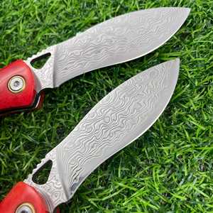 Cuchillo Plegable de Acero de Damasco de Grado Industrial al por Mayor, Cuchillo de Bolsillo Multifuncional para Exteriores OEM, 1 Año de Garantía - Product Image 4
