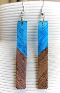 Marble Effect Resin <b>Drop</b> Earrings Handmade Designer Lightweight Fashion Party Islamic Women's - Product Image 6