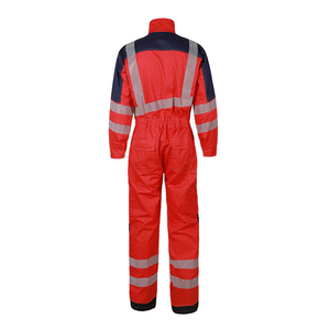 ชุดทำงานแขนยาวสะท้อนแสง ชุดทำงานนิรภัย ชุดช่าง ชุดทำงานแบบมองเห็นได้ชัดเจน พร้อมโลโก้ตามสั่ง - Product Image 2