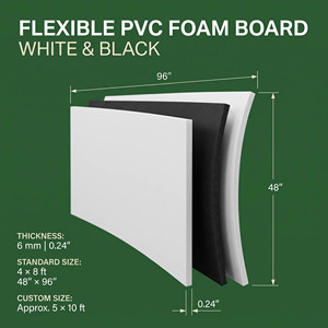 Panneau en mousse PVC Sintra Alternative 1/4" x 48" x 96" haute densité blanc résistant aux UV, feuille plastique imprimable pour extérieur - Product Image 2
