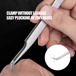 MAHFOOZ INSTRUMENTS Pince à épiler en acier inoxydable pour cils, usage professionnel en salon de beauté, haute précision, durable, pour la mise en forme des cils - Product Image 2