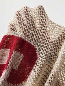 Pull en maille tricotée surdimensionné personnalisé pour femme, avec motif numérique, respirant, à manches longues, tendance, vente en gros OEM - Product Image 6