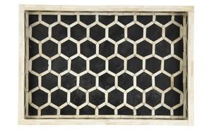 Bandeja de servicio con incrustaciones de hueso puro Premium, mesa de comedor, bandeja de servicio decorativa para el hogar, Hotel y restaurante, suministros calientes - Product Image 5